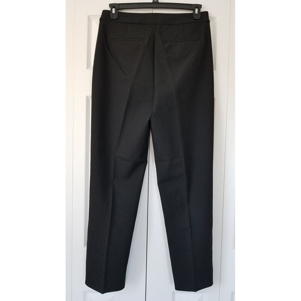 J. Crew Kate Straight Leg Pants Four‎ Season Stretch Size 8 Black NWT $138 CC441 - Picture 3 of 7